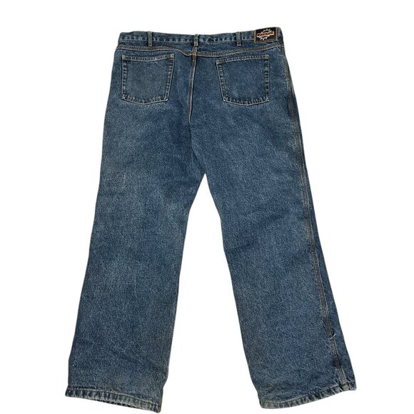 Work Mate Men’s Insulated Flannel Lined Carpenter Jeans 42x32 Warm Outdoor - Picture 7 of 7